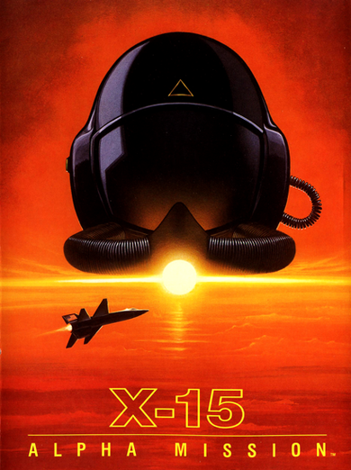 X15 Alpha Mission box art for Commodore 64